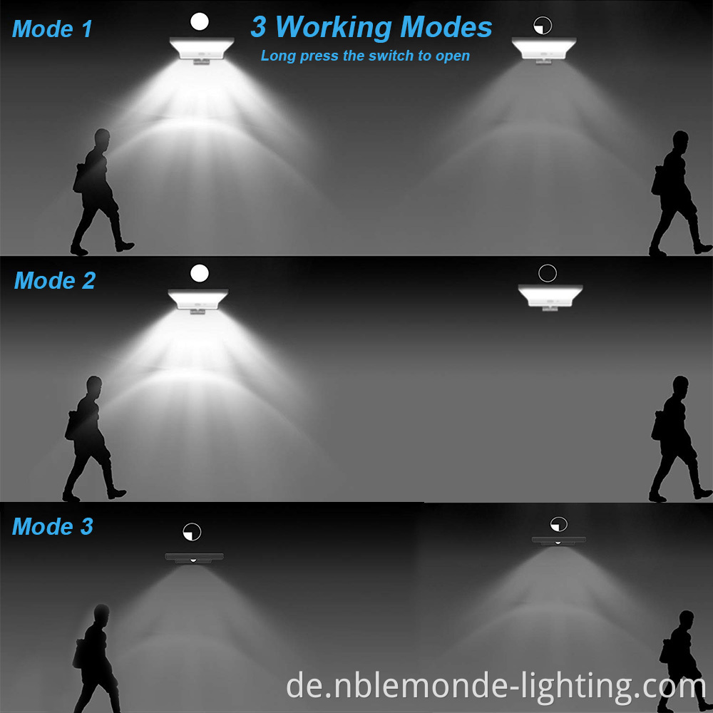 Solar-powered PIR sensor light 